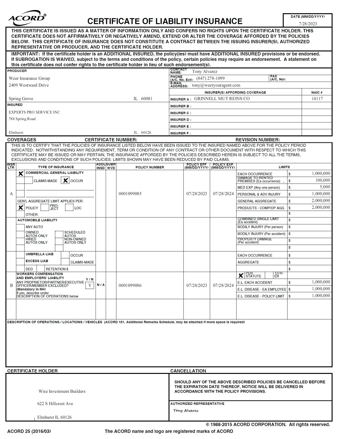 Experts Pro Insurance