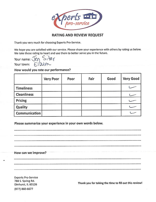 customer testimonial