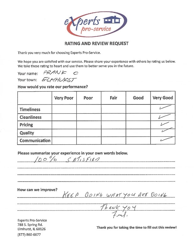 customer testimonial