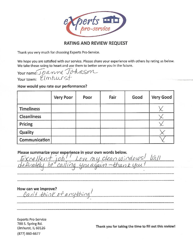 customer testimonial