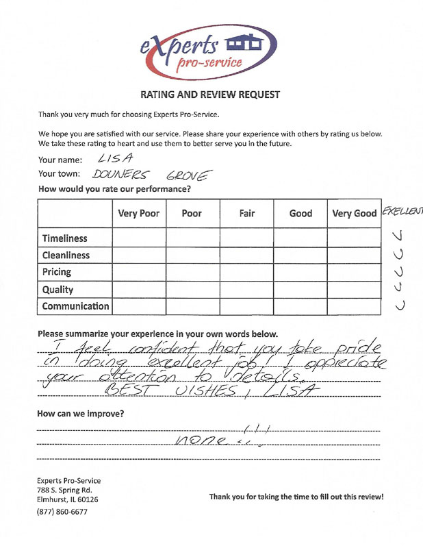 customer testimonial