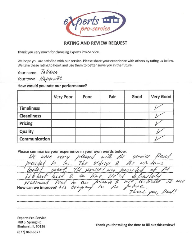 customer testimonial