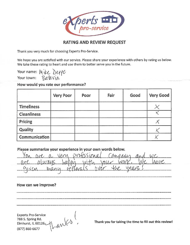 customer testimonial