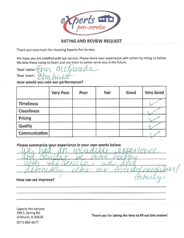 customer testimonial